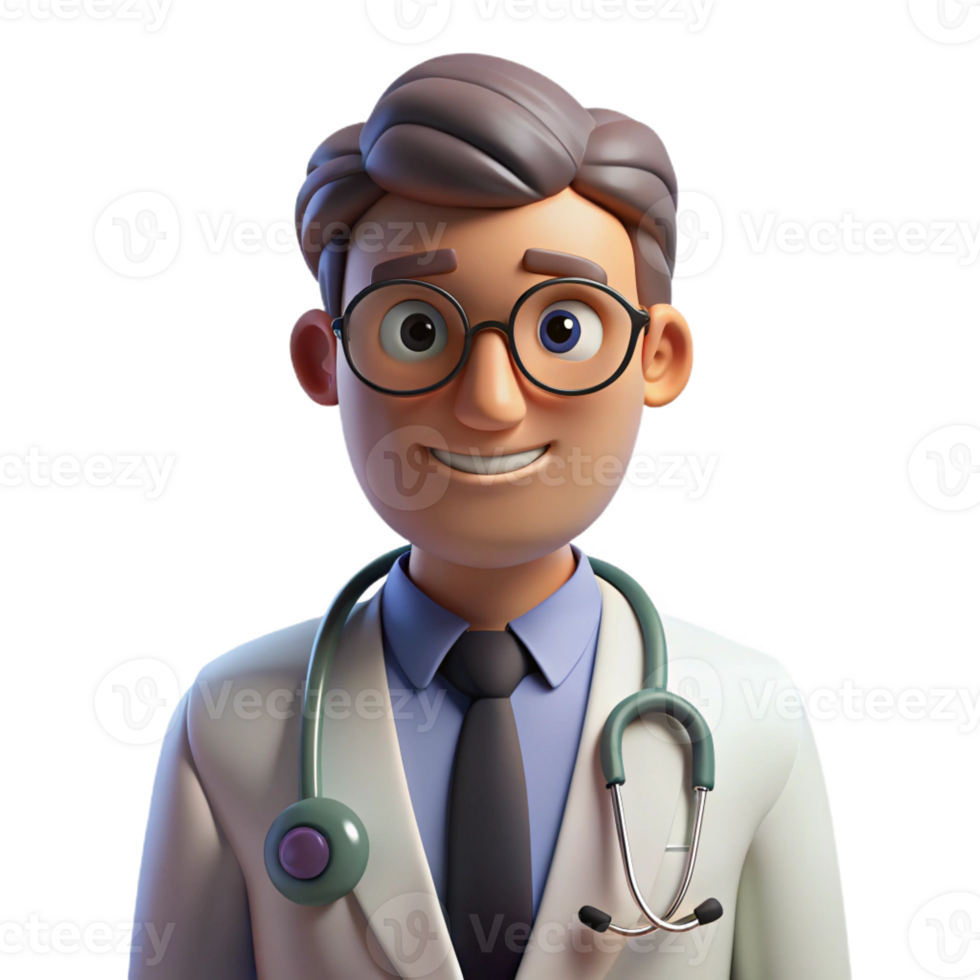impressive artistic A Doctor with a Stethoscope Around Their original png