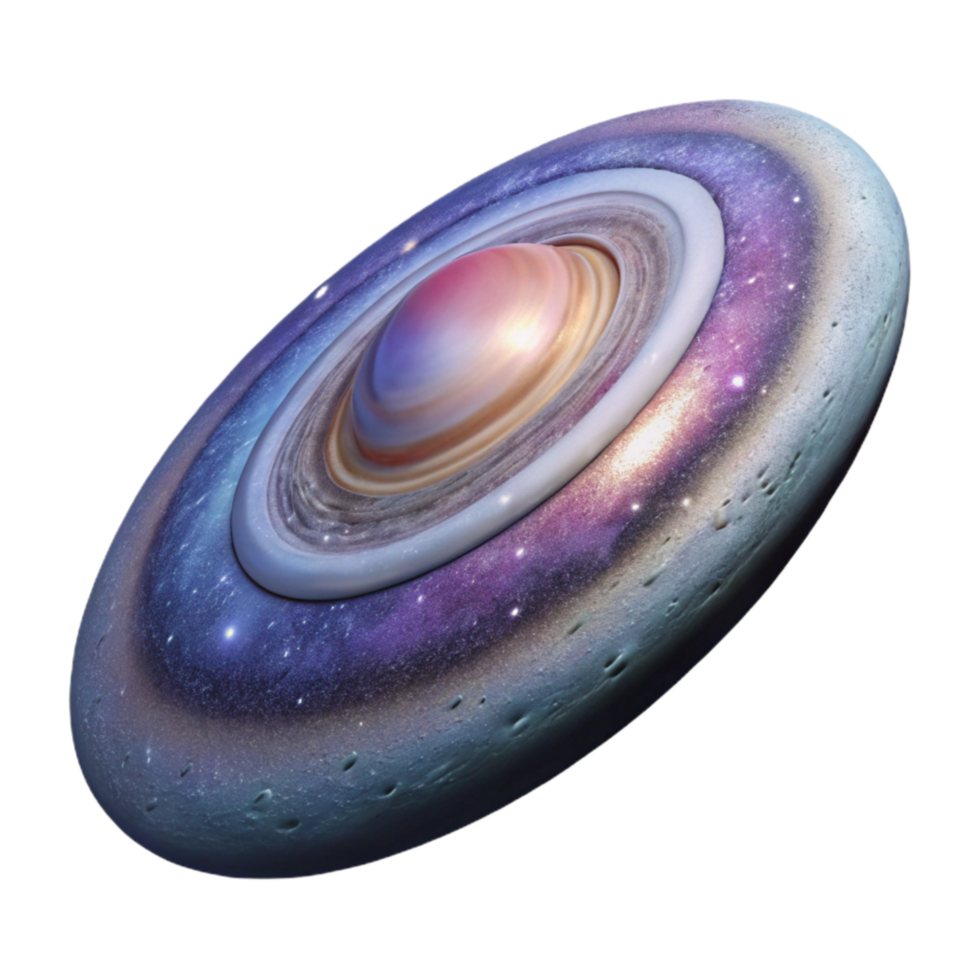 stunning rustic Andromeda Galaxy Cutout with Spiral Structure original png