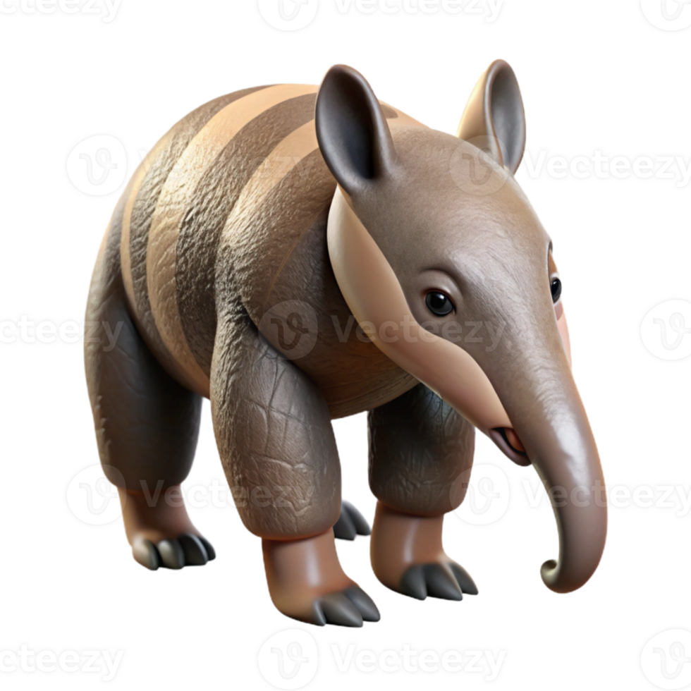 extraordinary abstract Anteater Sniffing for Ants Cutout exclusive png