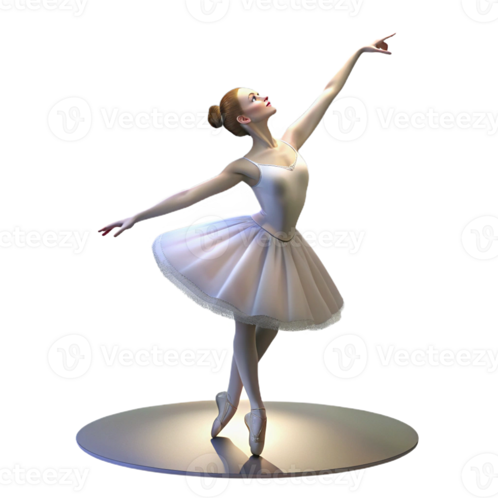vibrant abstract Portrait of a Graceful Ballerina in a Fl authentic png