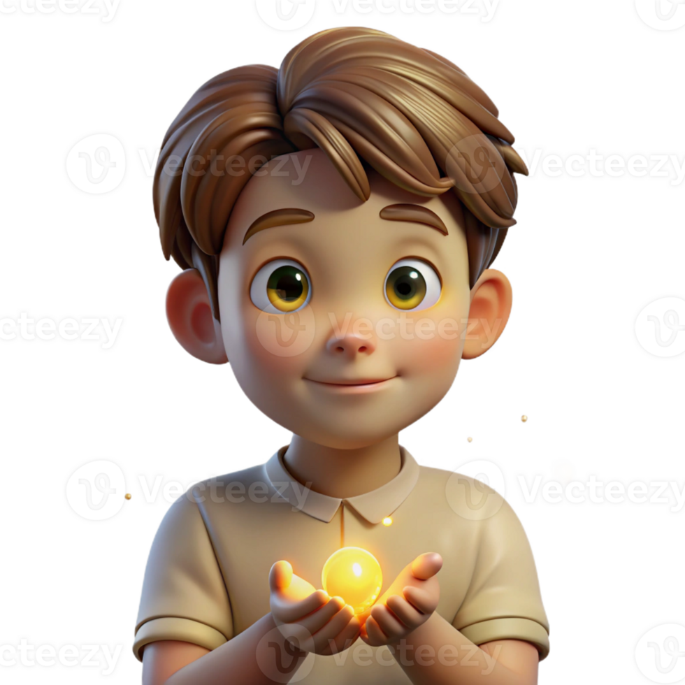 vibrant classic Portrait of a Young Boy with Wide Eyed Wo exclusive png