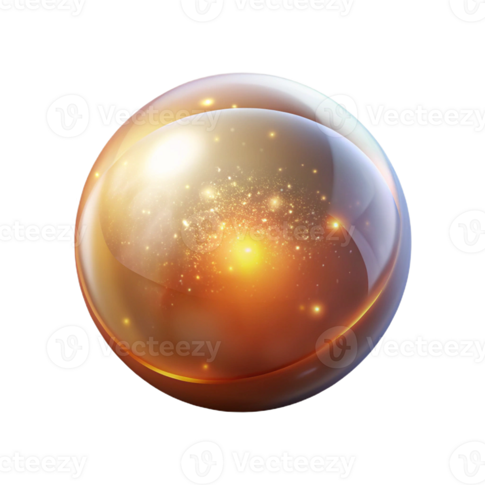 serene vintage A Single Luminous Orb Radiating a Soft high resolution png