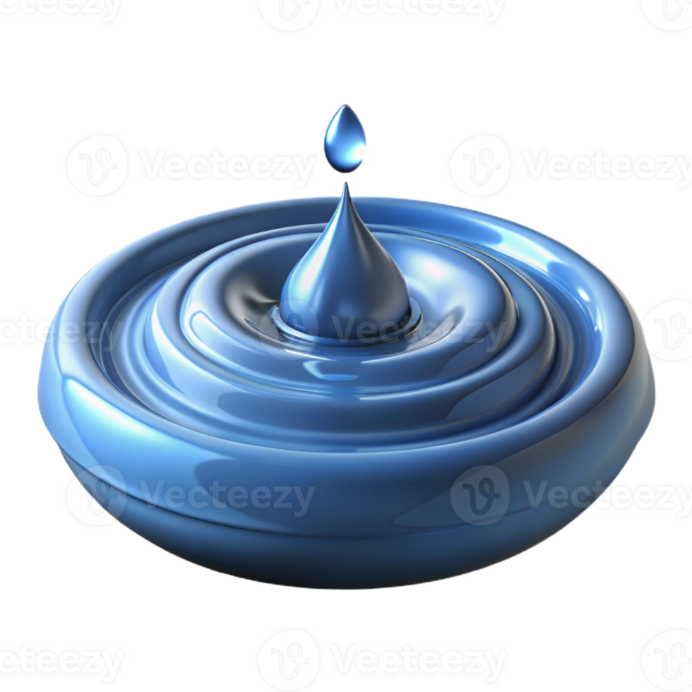 stunning modern A Close Up of a Water Droplet Splashing In high resolution png