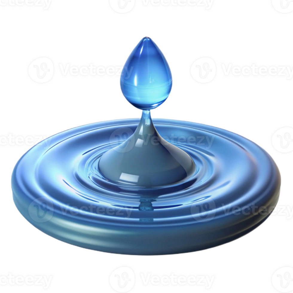 impressive creative A Close Up of a Water Droplet Splashing In detailed png