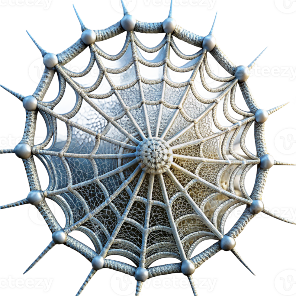 impressive vintage A Close Up of a Spider Web Covered in Dew png