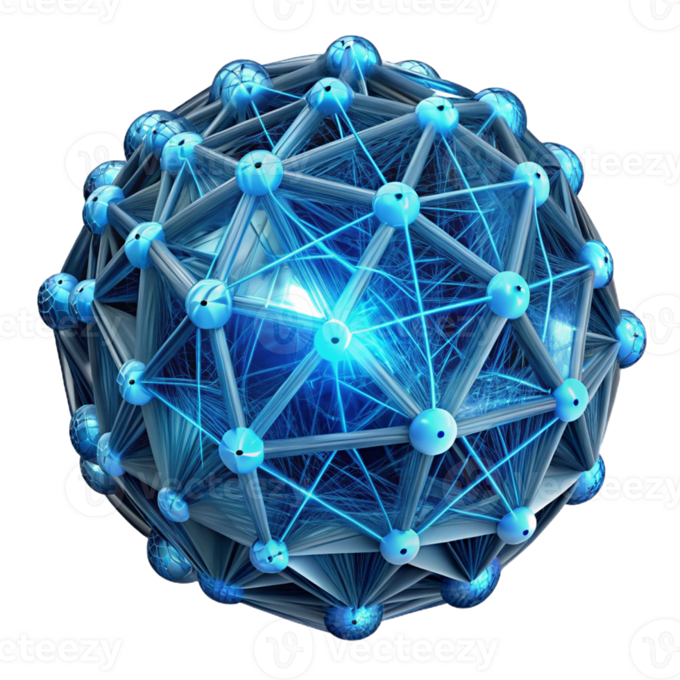stunning creative A Complex Network of Interwoven Biolumin professional png