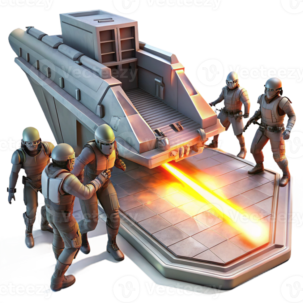 beautiful traditional A Group of Space Pirates Boarding a Derel high quality png