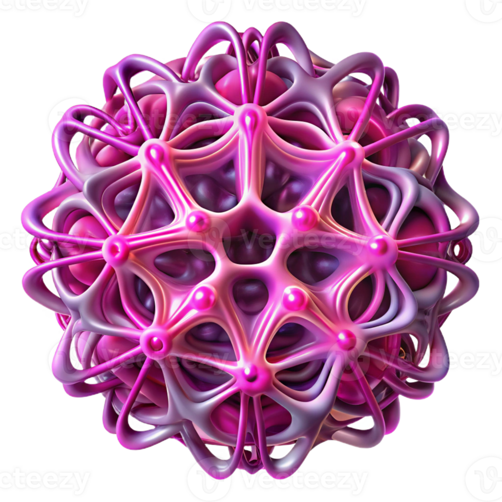 beautiful minimalist A Complex Network of Branching Fractal P premium png