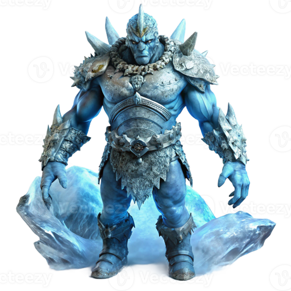 beautiful creative A Towering Frost Giant Encased in Ice Arm high resolution png