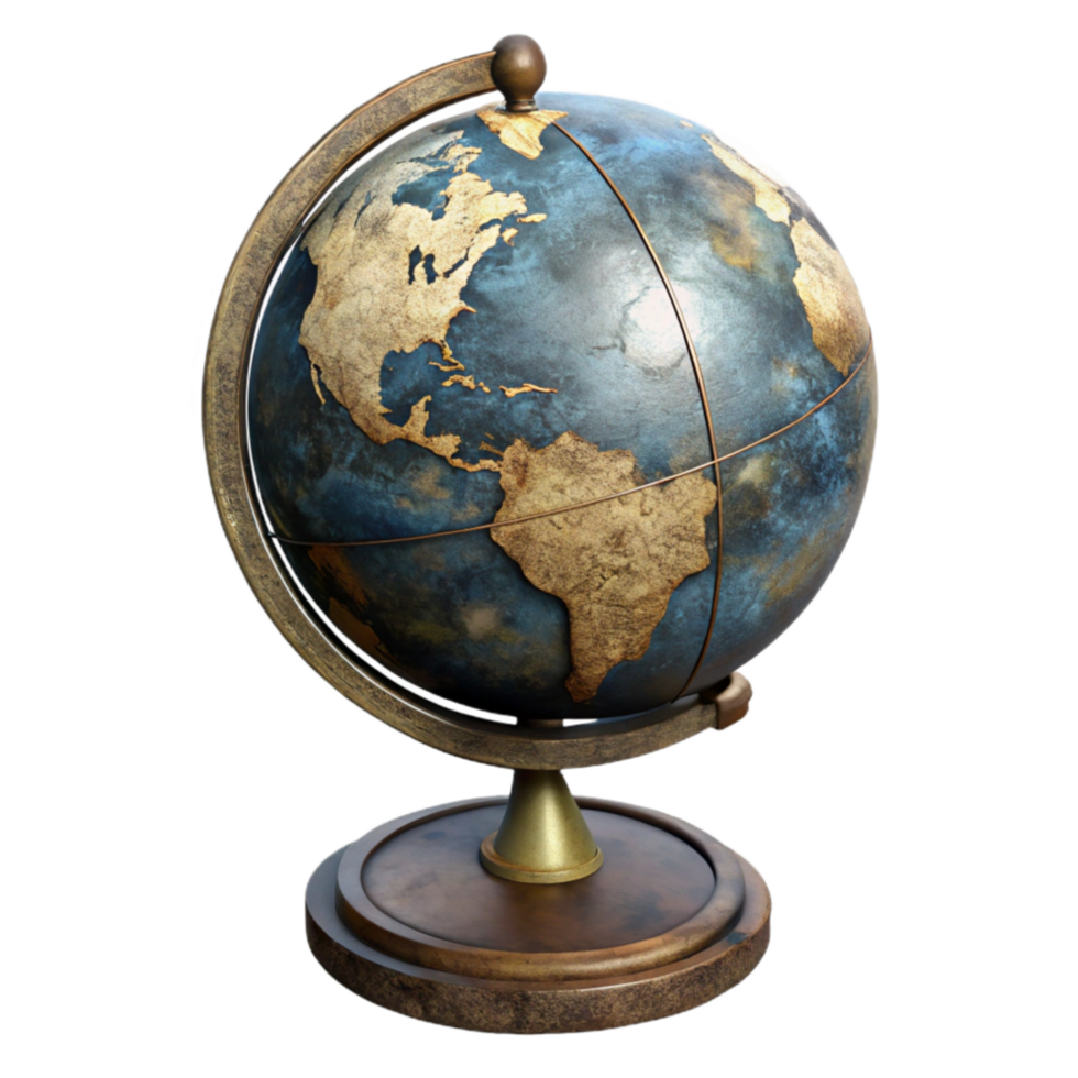 wonderful modern Antique Globe Front View Element genuine png