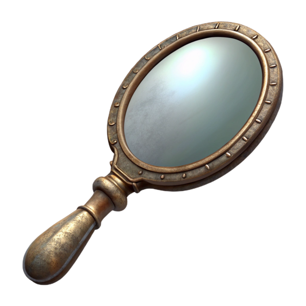wonderful creative Antique Hand Mirror Transparent Background genuine png