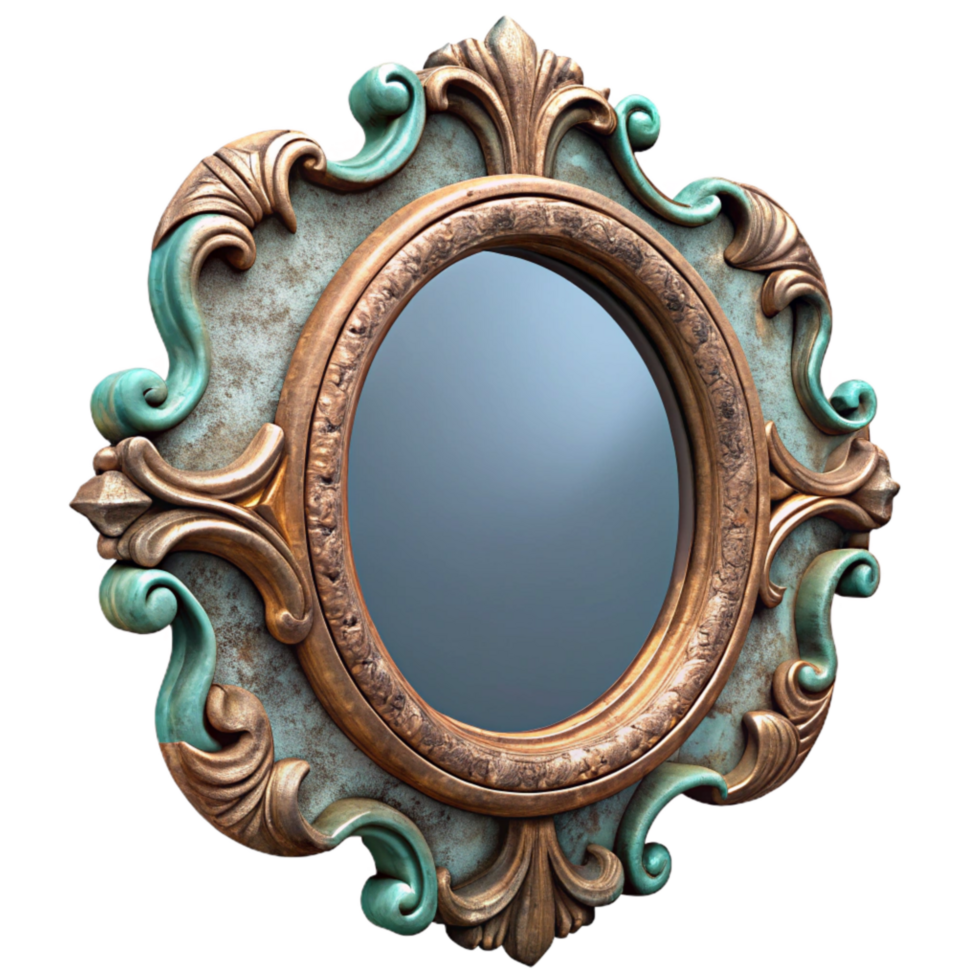 stunning contemporary Antique Mirror Frame Restoration Close Up Element original png