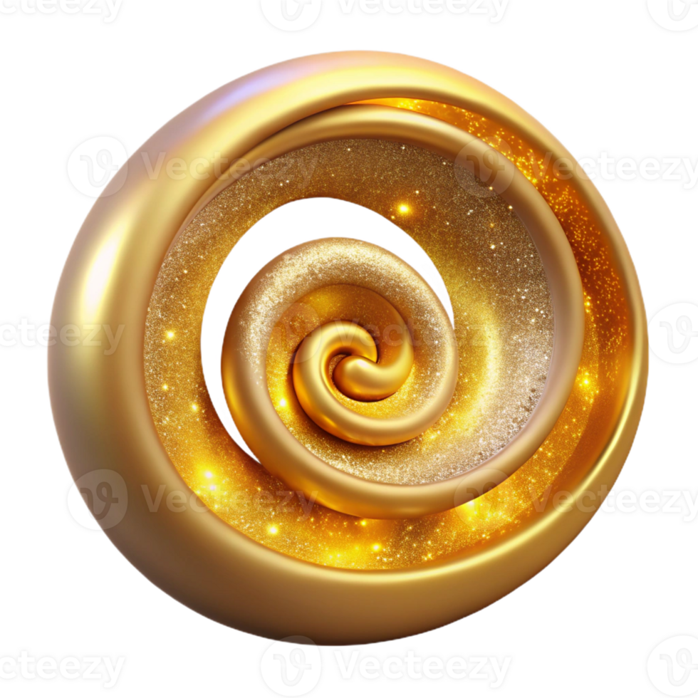 beautiful modern Golden Ratio Spirals Made of Stardust Sof high resolution png