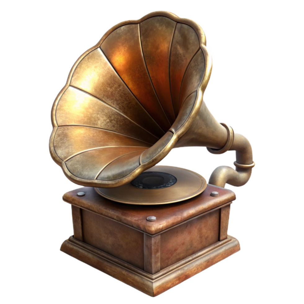 beautiful artistic Antique Phonograph Cylinder high quality png