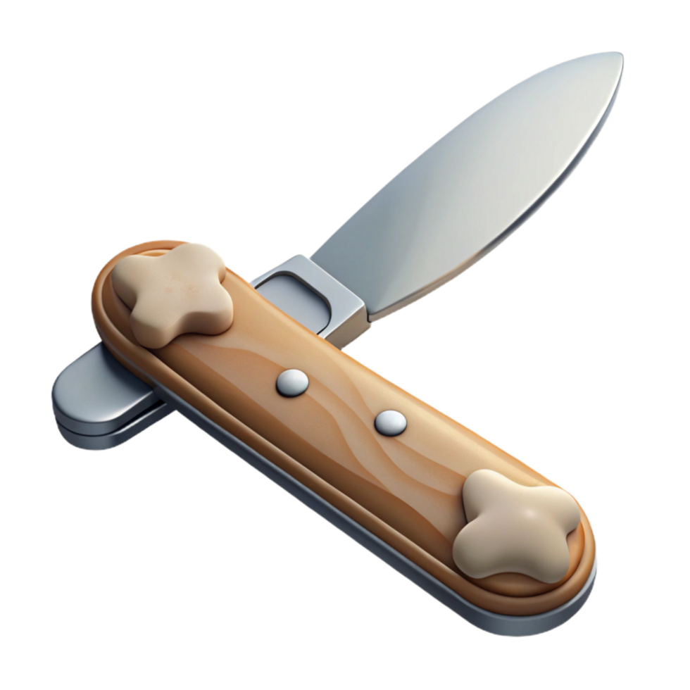 stunning minimalist Antique Pocket Knife Bone Handle Cutout high resolution png
