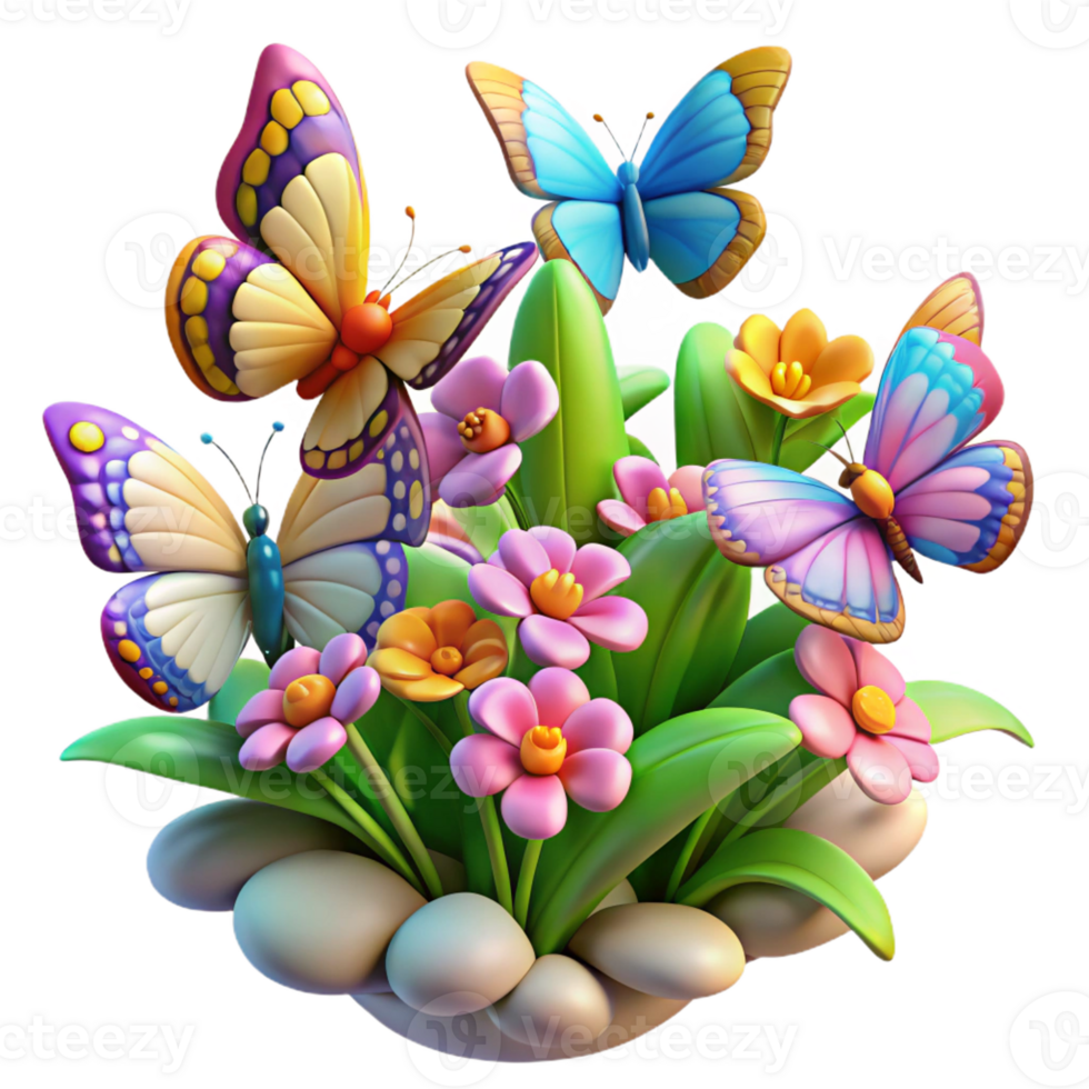 extraordinary artistic A Swarm of Colorful Butterflies Flutteri genuine png