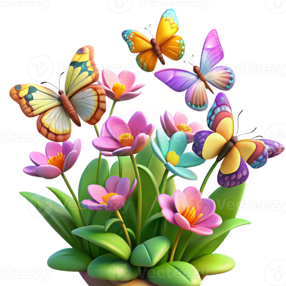 elegant classic A Swarm of Colorful Butterflies Flutteri exclusive png
