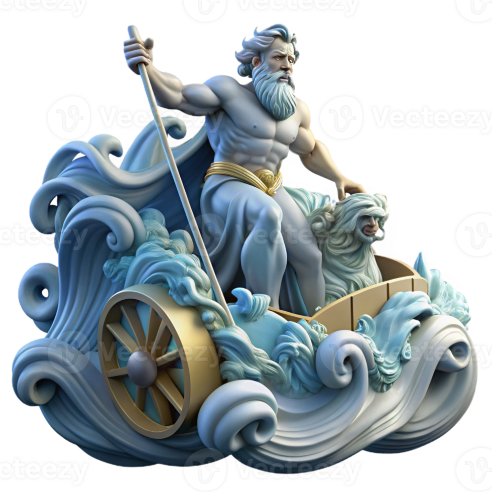extraordinary modern Poseidon Commanding a Tempestuous Sea W high resolution png