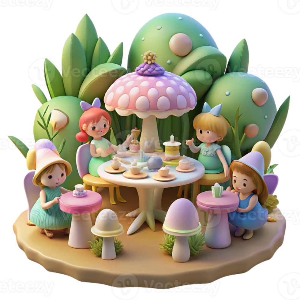 beautiful vintage A Whimsical Tea Party Hosted by a Group Of genuine png