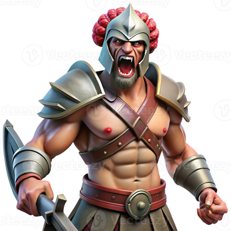 elegant minimalist A Fierce Ares God of War Wielding a Blo high resolution png