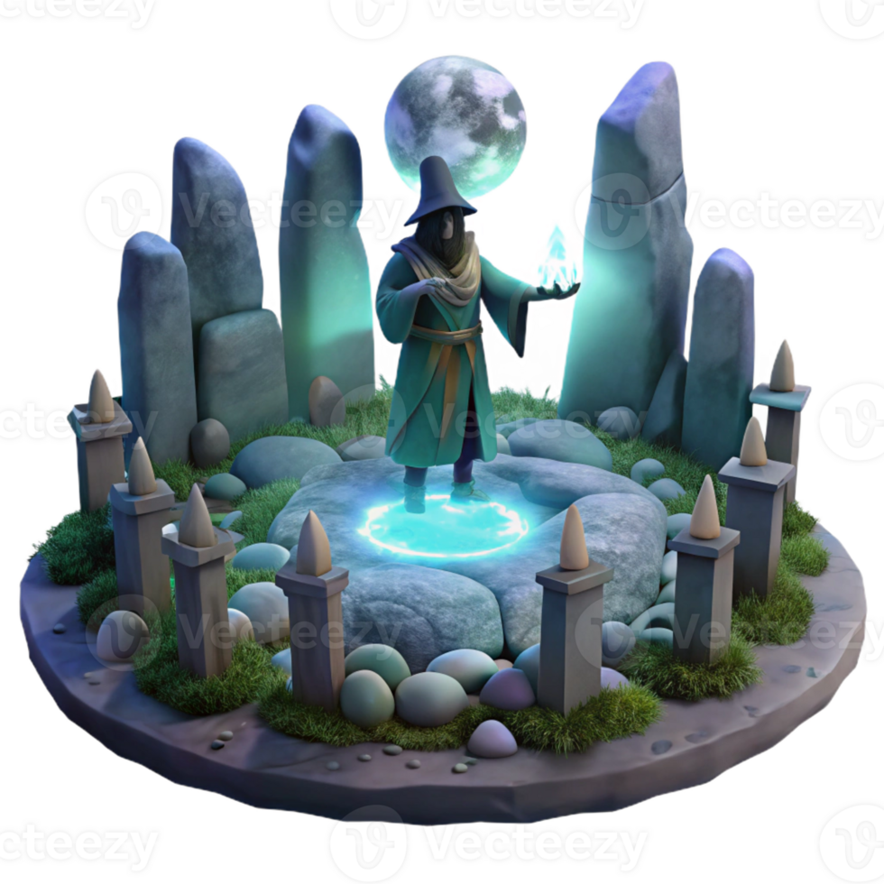 wonderful contemporary A Mysterious Druid Performing a Ritual I exclusive png