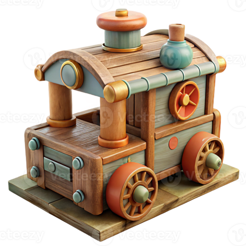serene rustic Antique Toy Restoration Workshop Scene Cutout professional png