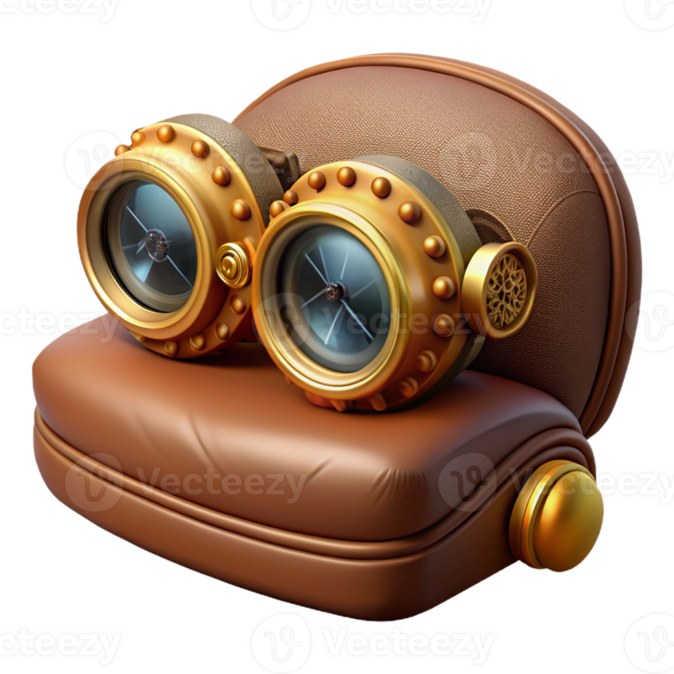 magnificent artistic A Pair of Steampunk Goggles with Intrica exclusive png