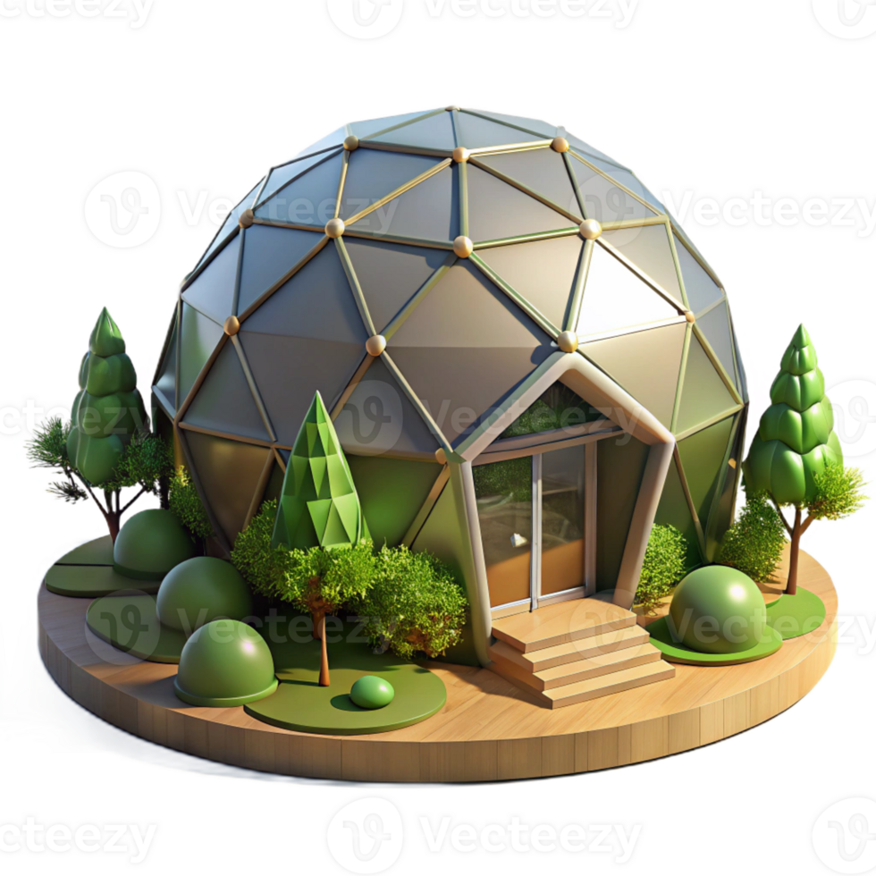 beautiful minimalist A Geodesic Dome Home Nestled in a Forest genuine png