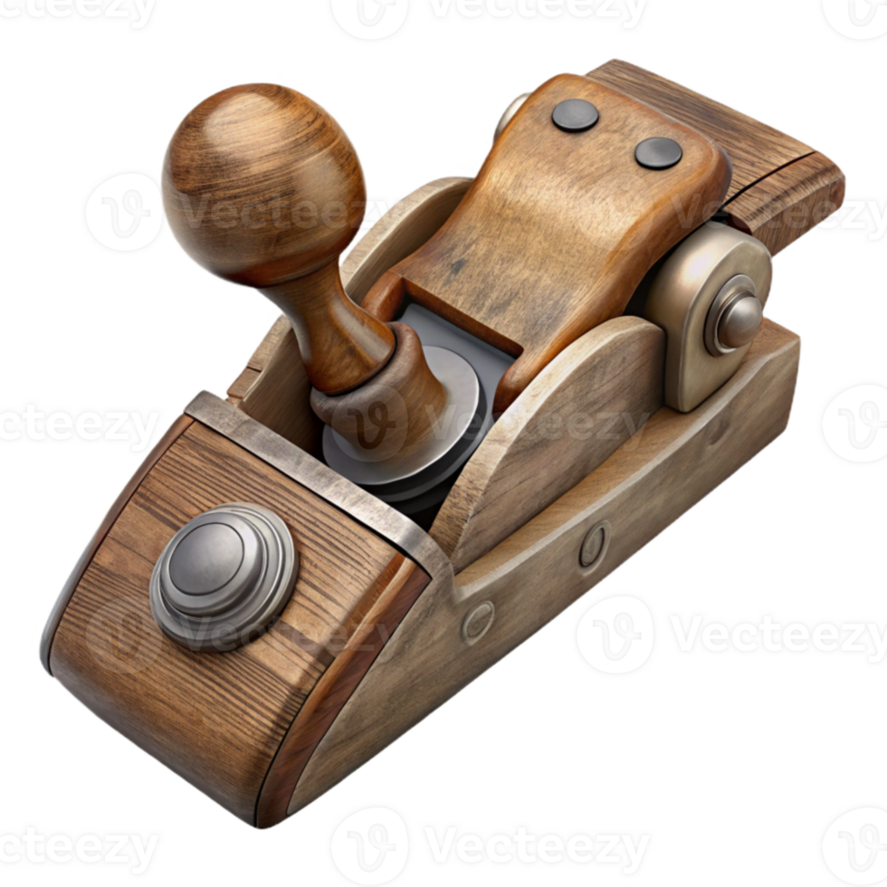extraordinary minimalist Antique Wooden Hand Plane Top View Element high quality png