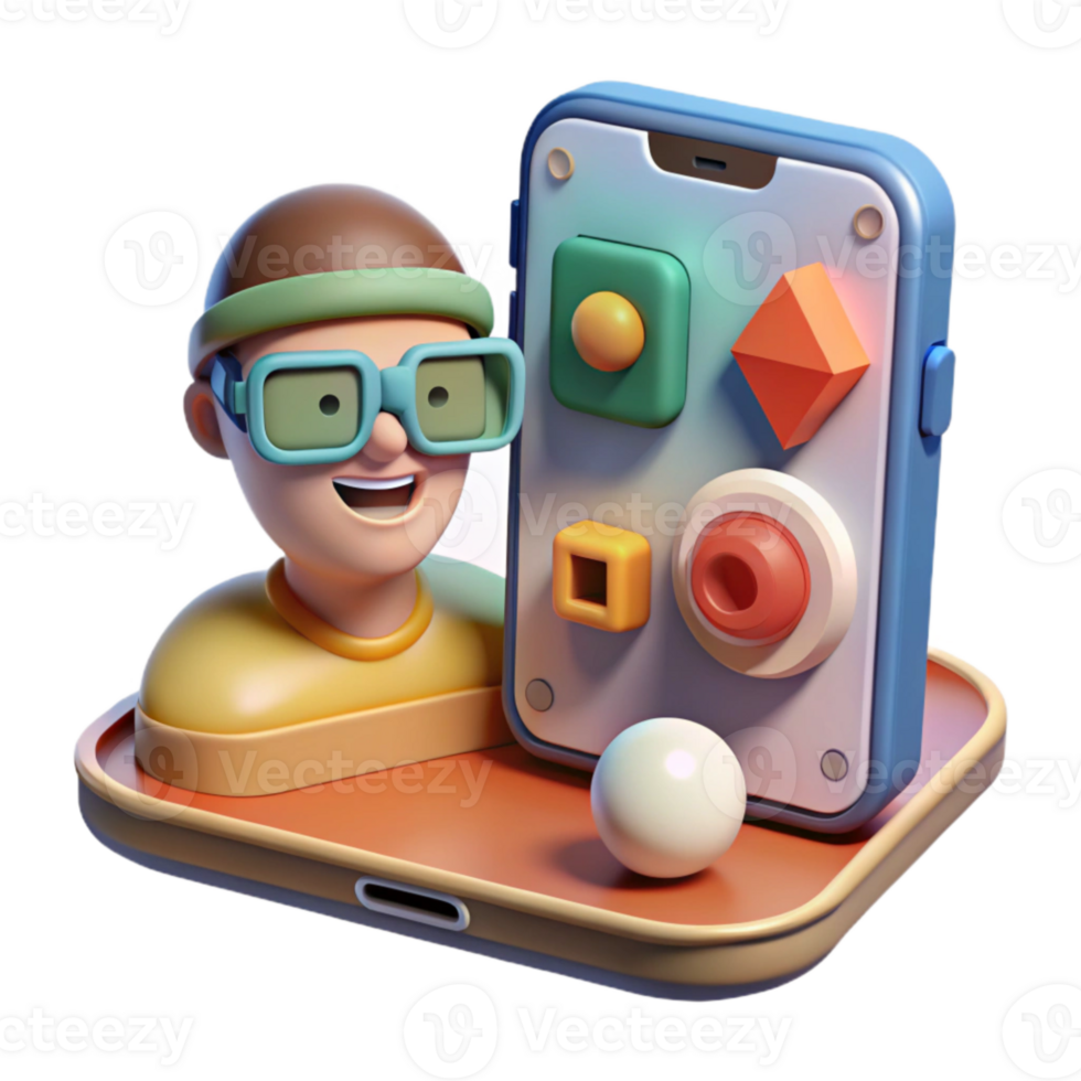 vibrant contemporary Ar Application with Live Feed Transparent Background original png