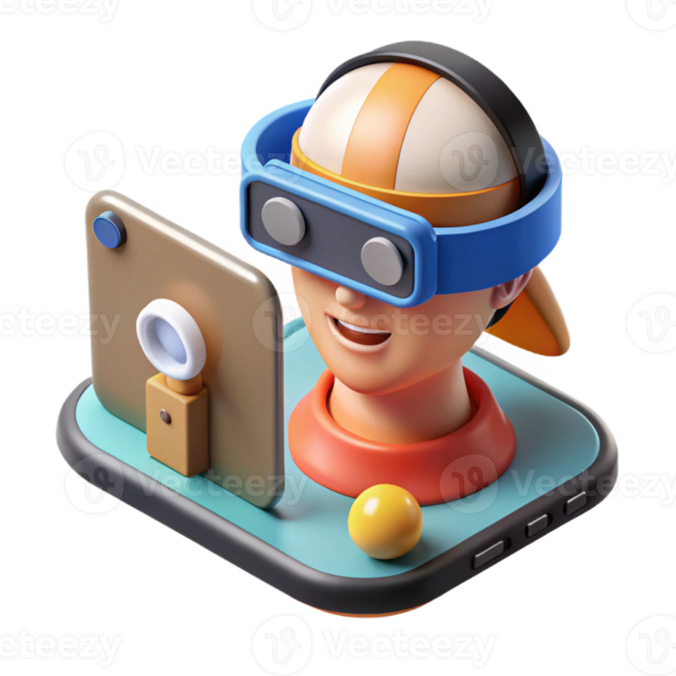 beautiful minimalist Ar Application with Live Feed Transparent Background exclusive png