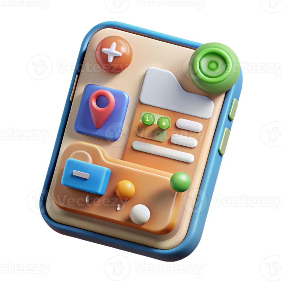 impressive artistic Ar App with Interactive Elements Transparent Background high resolution png