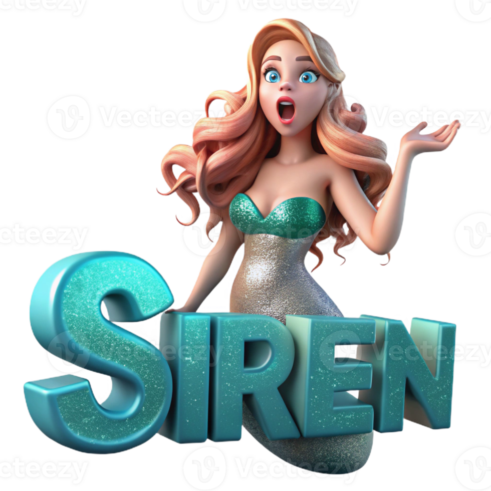 vibrant artistic A Siren Luring Sailors with Her Enchanti genuine png