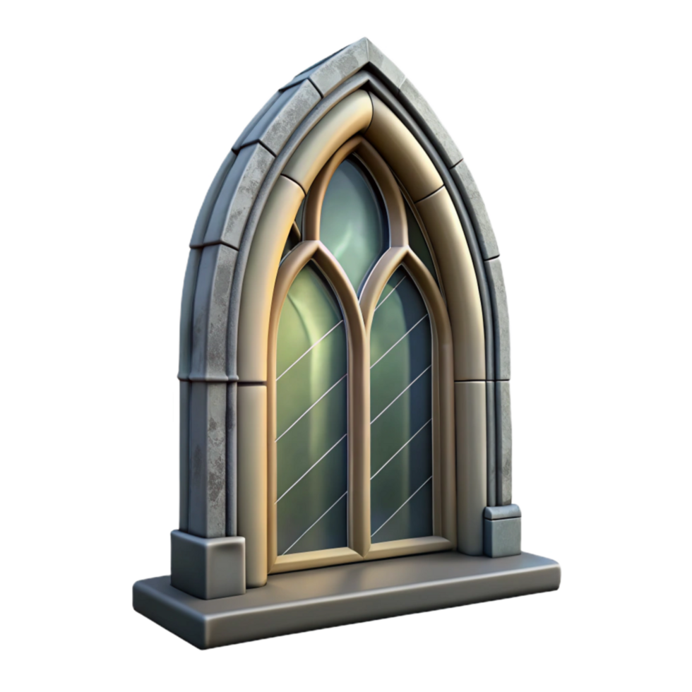 impressive contemporary Arched Window Transparent Background Gothic Style high quality png