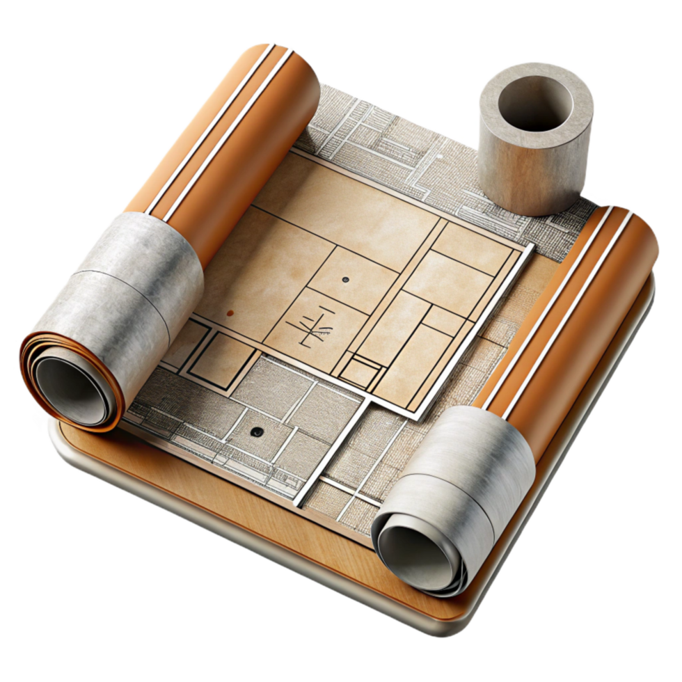 magnificent vintage Architectural Plan Detail with Precise Lines original png