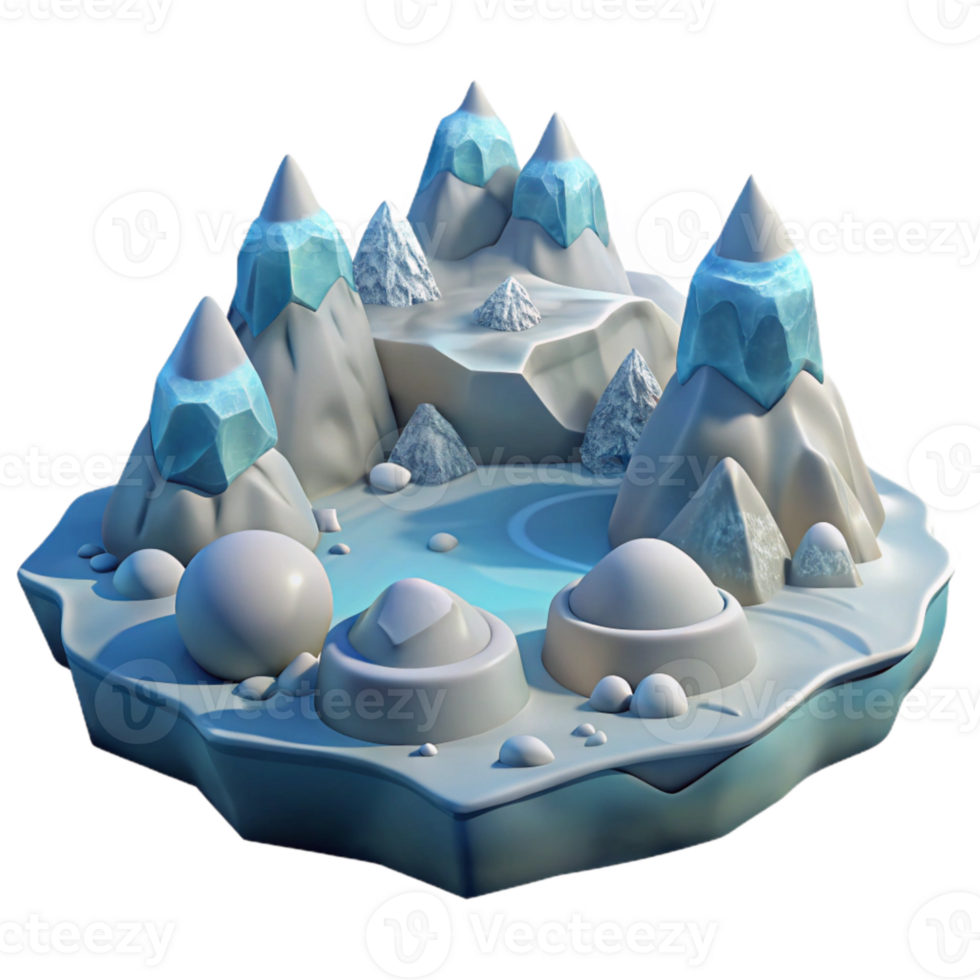 magnificent rustic Arctic Landscape Snow Ice Transparent Element high quality png
