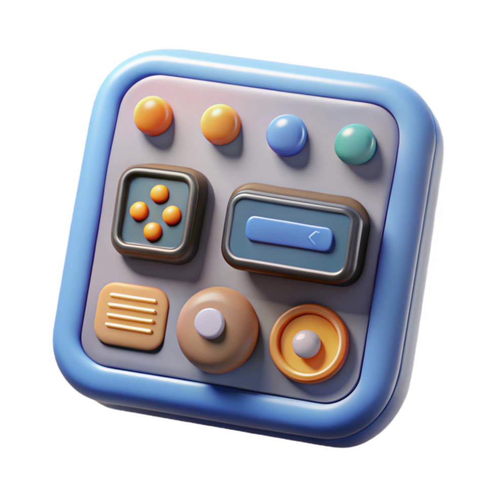 elegant modern Ar Interface with Interactive Buttons Transparent Background premium png