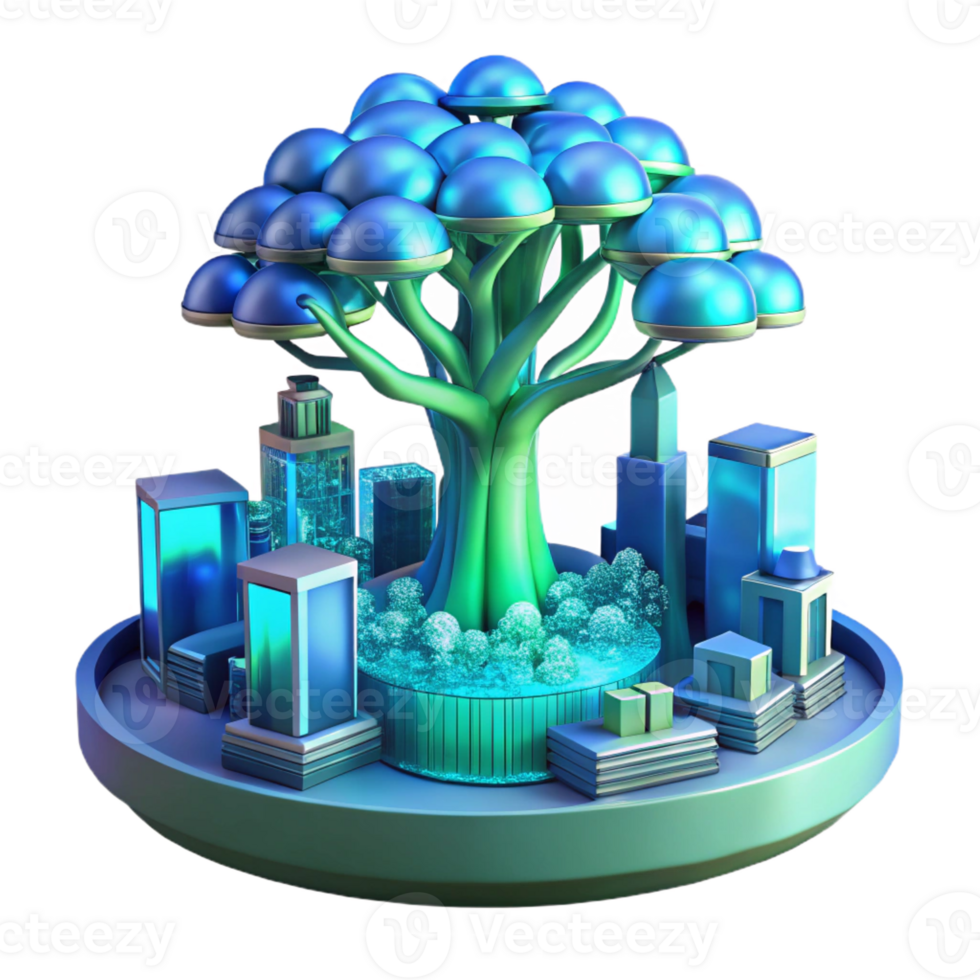 elegant classic A Bioluminescent Tree Powering a Futuri exclusive png