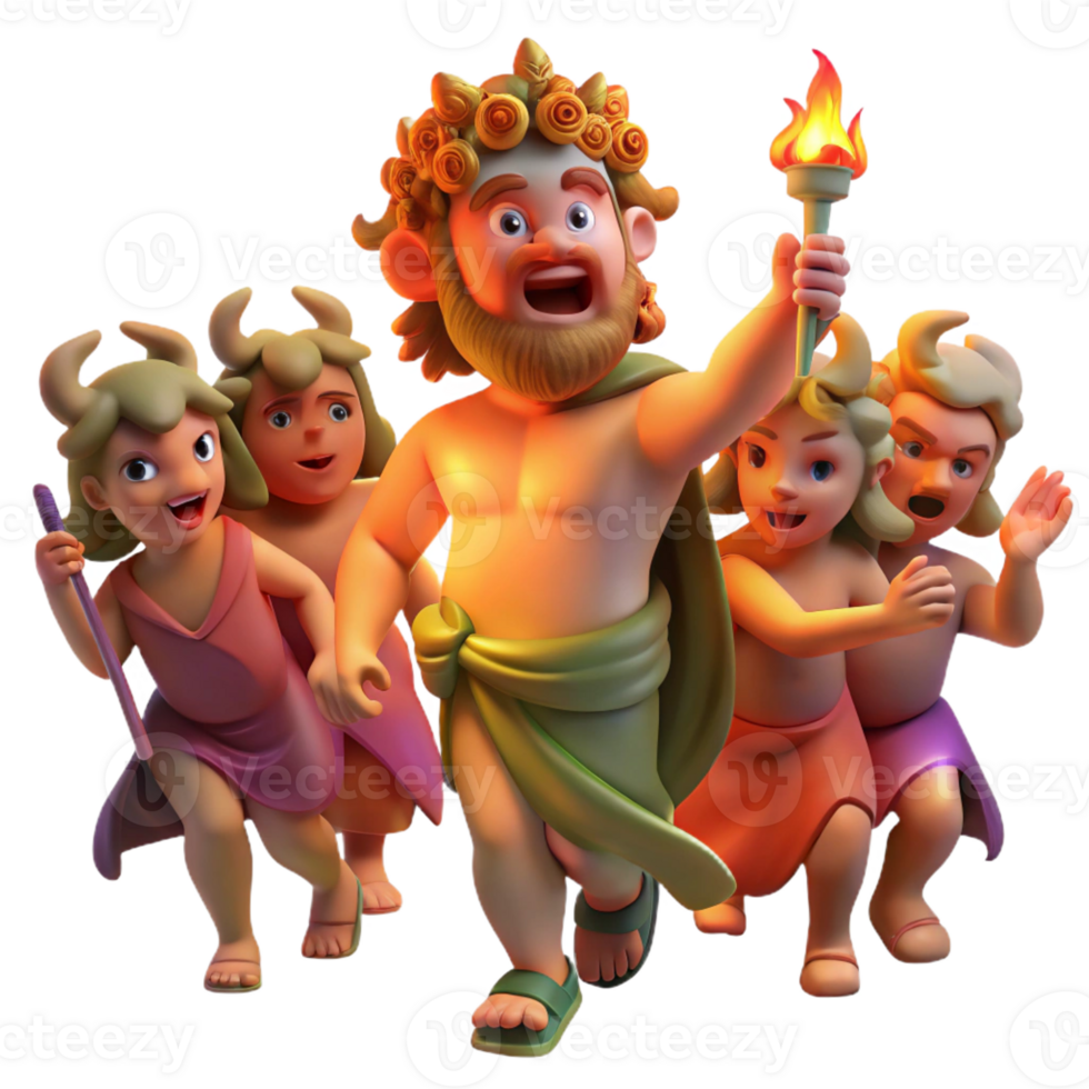 wonderful rustic A Drunken Dionysus Leading a Revelry of Sa high quality png