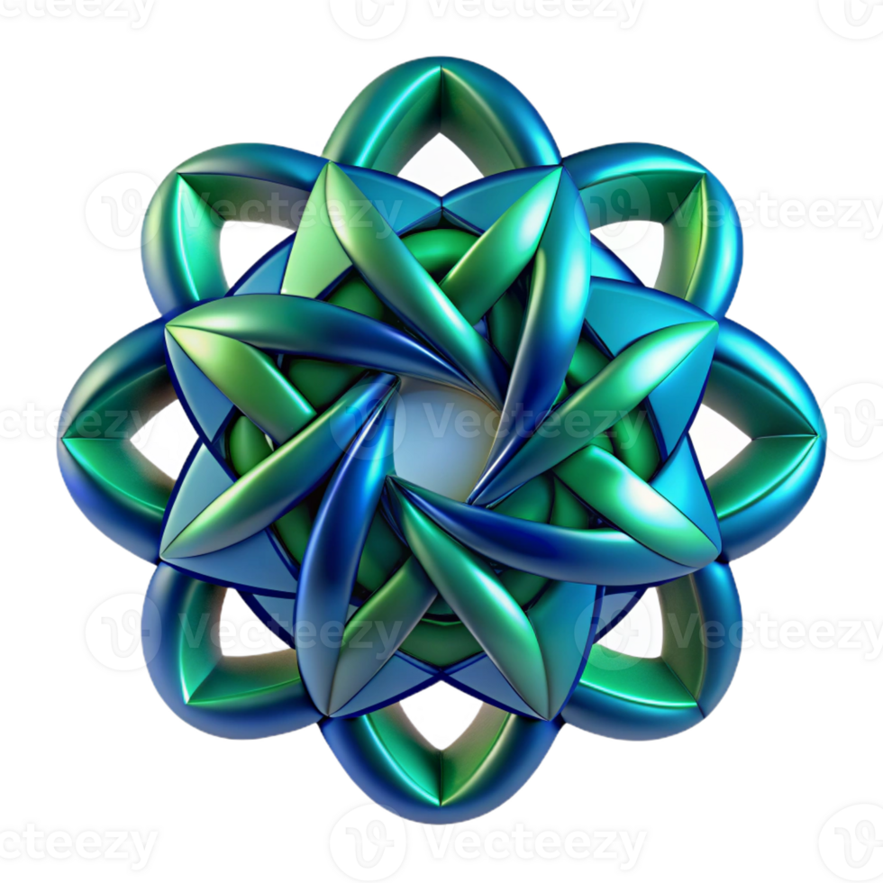 impressive vintage Interlocking Fractal Patterns in Shades O detailed png