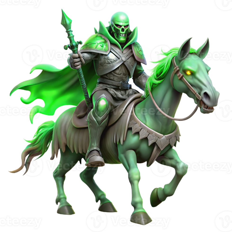 impressive abstract A Spectral Knight Riding a Skeletal War exclusive png