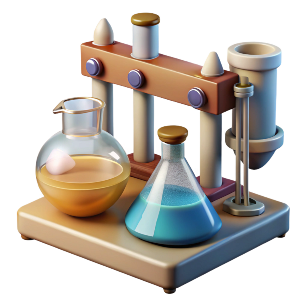 impressive abstract Art Conservation Lab Equipment Closeup Transparent Background authentic png