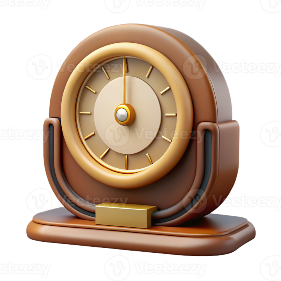 beautiful modern Art Deco Clock Streamlined Design Cutout detailed png
