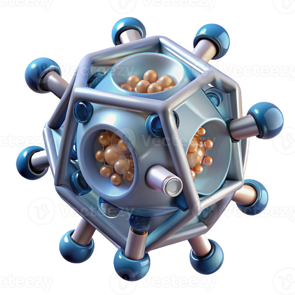 vibrant vintage A Microscopic View of Nanobots Assembling detailed png