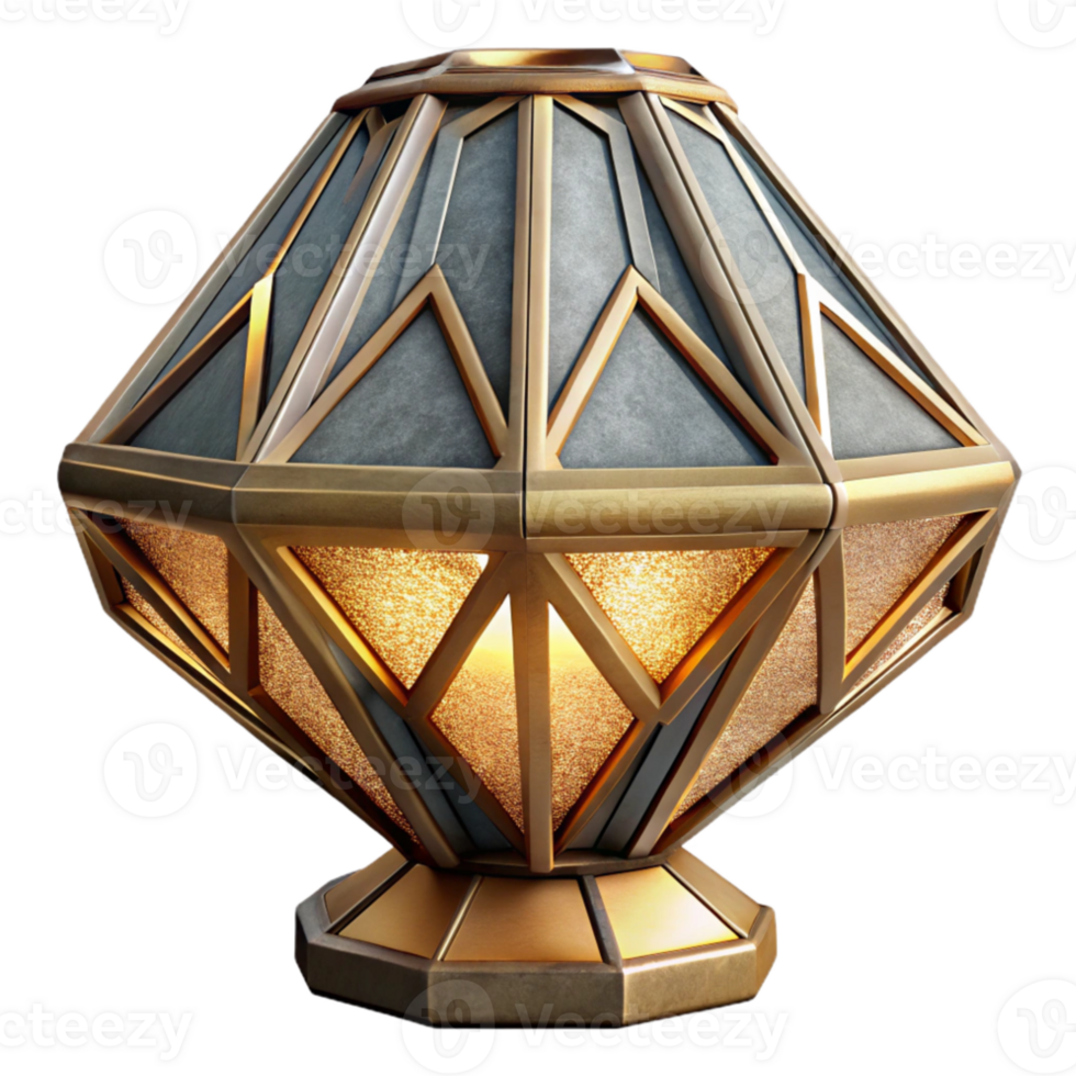 wonderful minimalist Art Deco Lamp Geometric Design Cutout high resolution png