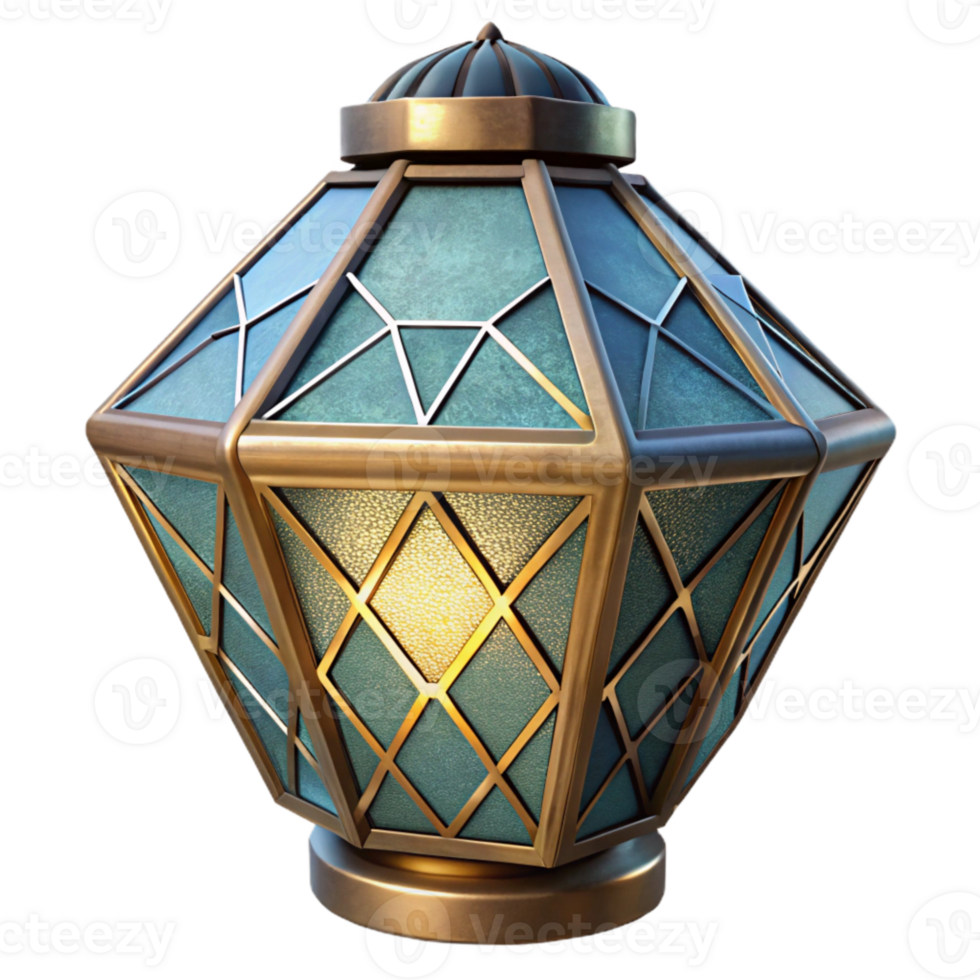 vibrant abstract Art Deco Lamp Geometric Design Cutout png