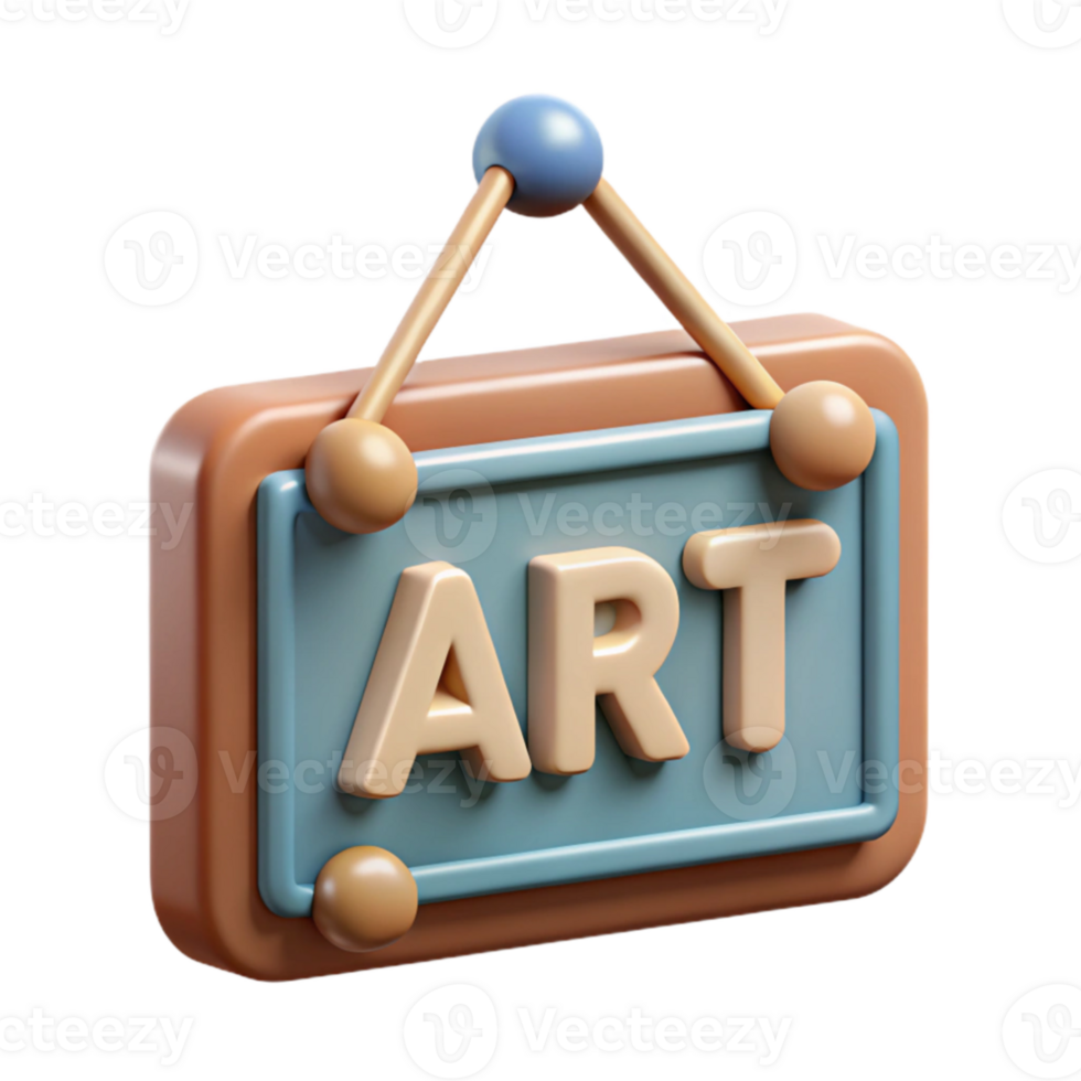 magnificent modern Art Gallery Sign Simple Design original png