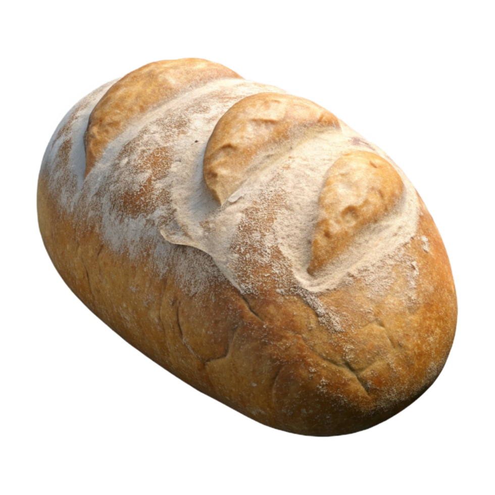 extraordinary modern Artisan Bread Loaf Crusty Texture Transparent Background original png