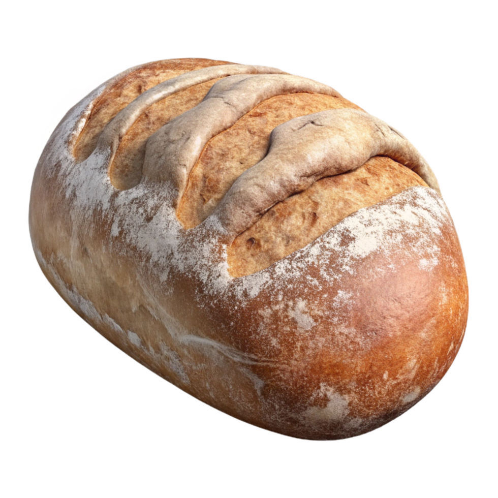stunning contemporary Artisan Bread Loaf Crusty Texture Transparent Background original png