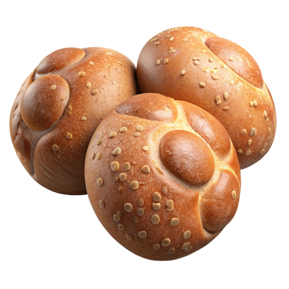 serene minimalist Artisan Bread Rolls Freshly Baked Cutout authentic png